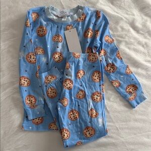 ESME super soft Kids Blue Cookie-Print Pajama Set NWT